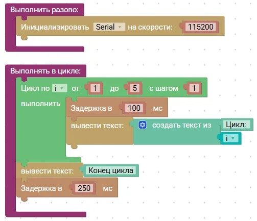 выводим текст с небольшими задержками.