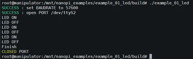 Рис. 6.1. Пример выполнения проекта «example_01_led»